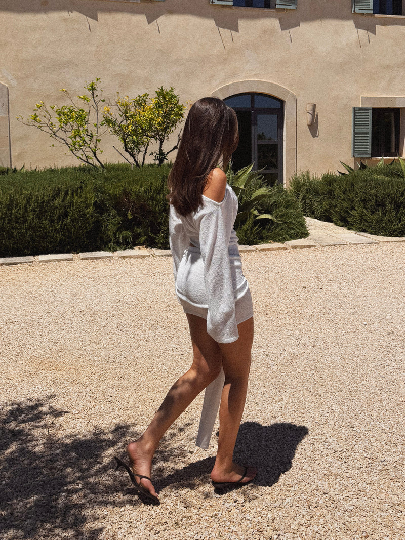 Gigi Mini Skirt - White