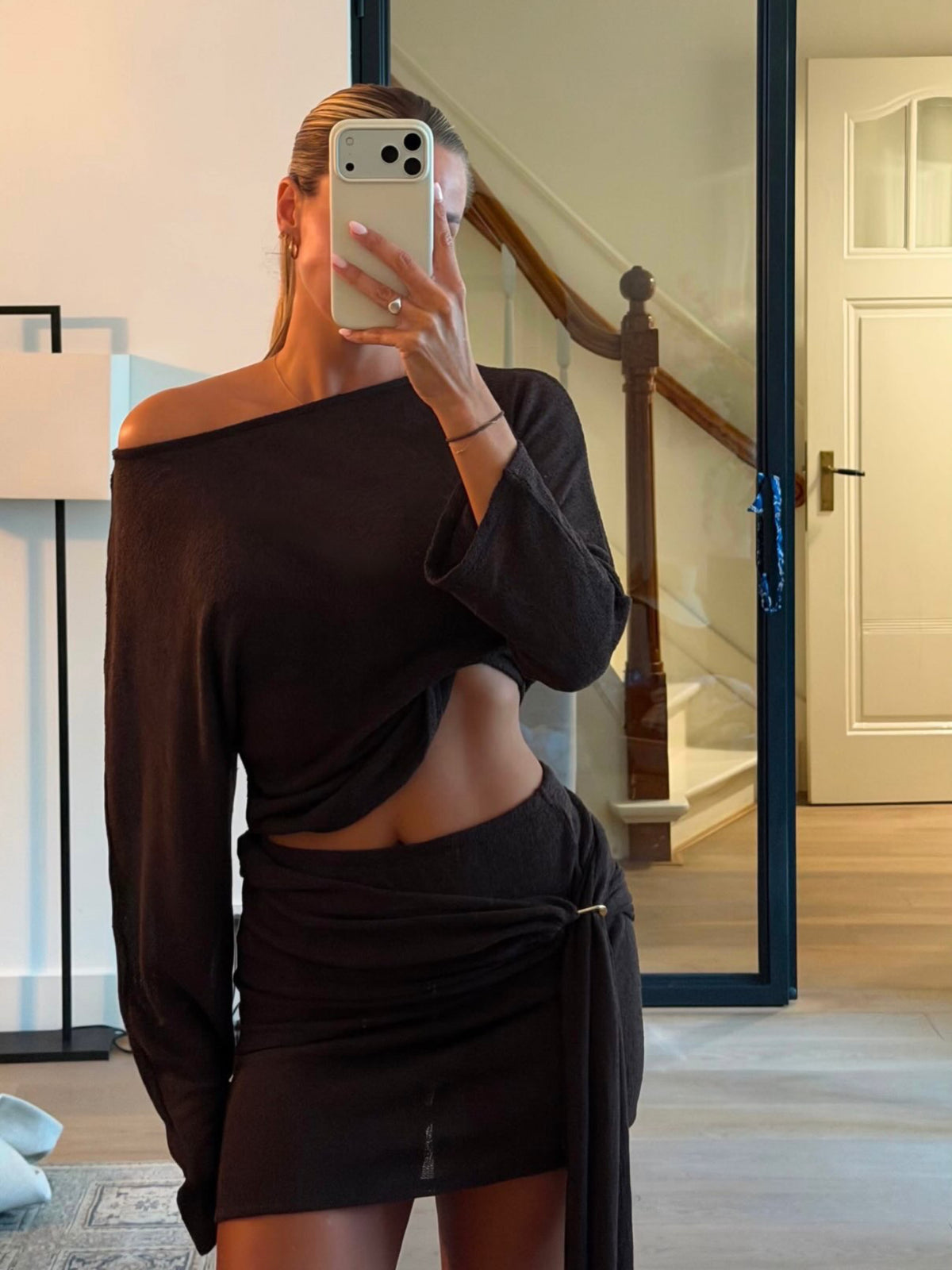 Gigi Mini Skirt - Dark Brown